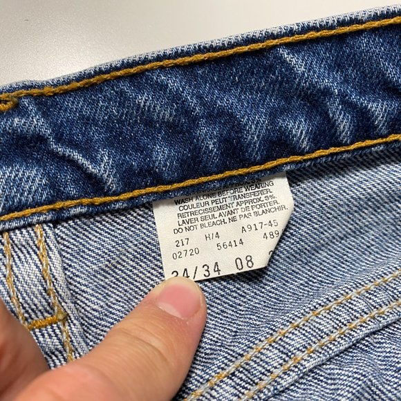 Vintage Levi's Black Tab 564 Loose fit Button fly jeans mens size 32x33 - Picture 6 of 14